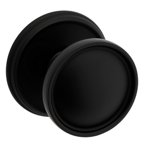 Baldwin Estate K012 Tulip Door Knob Set Satin Black (190)