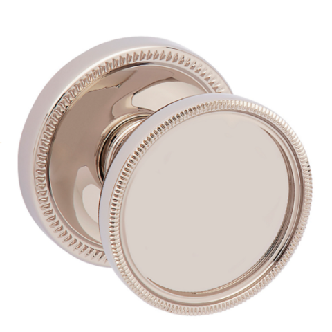 Baldwin Estate K013 Coined Tulip Door Knob Set Lifetime Polished Nickel (055)