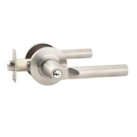 Emtek Hanover Stainless Steel Keyed Entry Door Lever Set