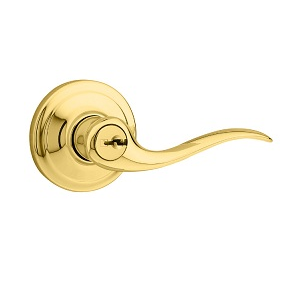 Kwikset Tustin 740TNL-SMT Keyed Entry 3 Polished Brass