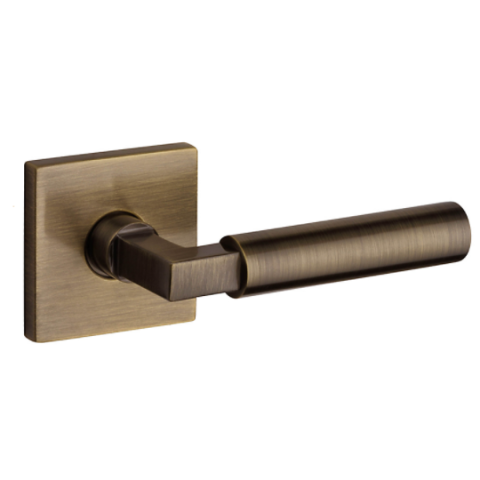 Baldwin Estate L029 Lever Set Satin Brass and Black (050)