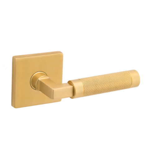 Baldwin Estate L030 Knurled Lever Set Vintage Brass (033)