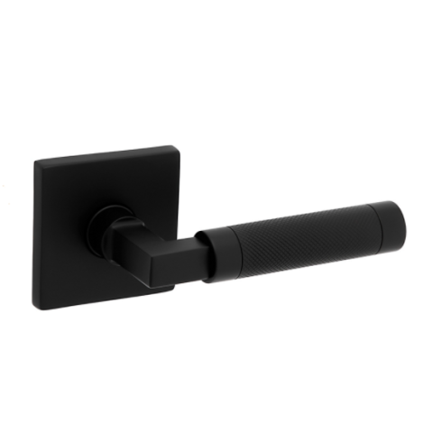 Baldwin Estate L030 Knurled Lever Set Satin Black (190)