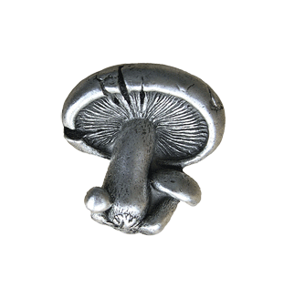 Emenee LU1226 Mushroom Cabinet Knob in Warm Pewter (WPE)