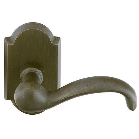 Emtek Teton Door lever with #1 Rose Medium Bronze Patina (MB)