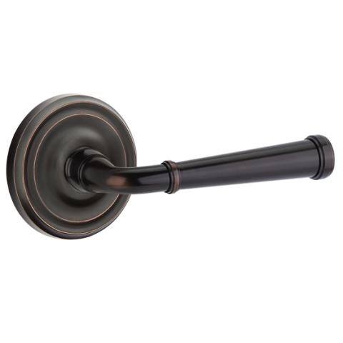 Emtek Merrimack Door Lever Set with Regular Rose Oil Rubbed Bronze