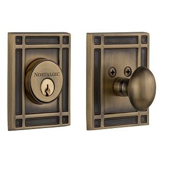 Nostalgic Warehouse MISSGL Mission Single Cylinder Deadbolt