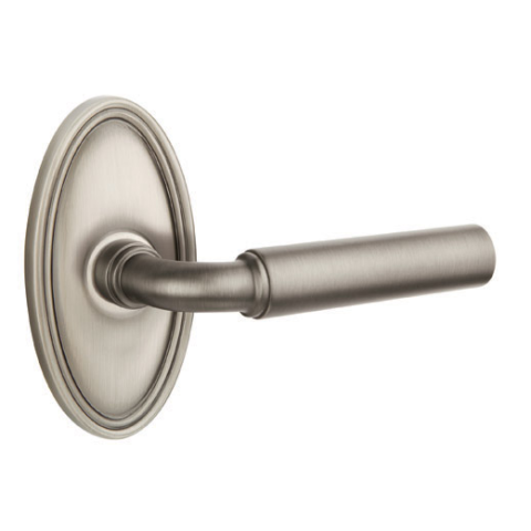 Emtek Manning Door Lever Set with Oval Rose Pewter (US15A)