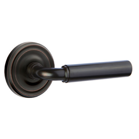 Emtek Manning Door Lever Set with Regular Rose Oil Rubbed Bronze (US10B)