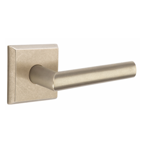 Emtek 7111MA Sandcast Bronze Mariposa Door Lever Set Tumbled White Bronze (TWB)