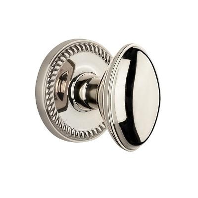 Grandeur Eden Prairie Knob with Newport Rose Polished Nickel 