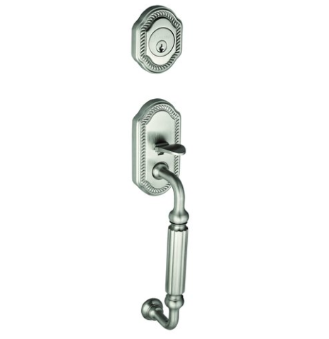 Grandeur Newport Handleset shown in Satin Nickel (SN)