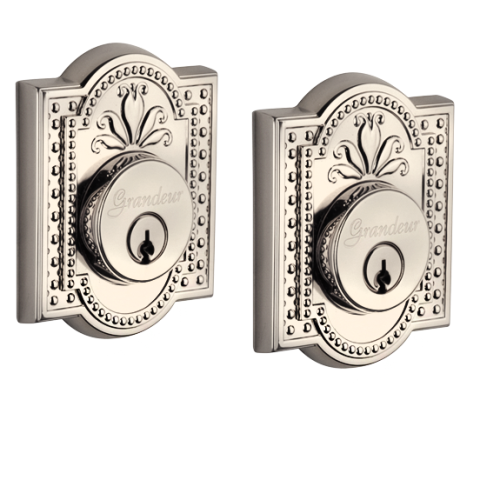 Grandeur Parthenon Double Cylinder Deadbolt Polished Nickel (PN)