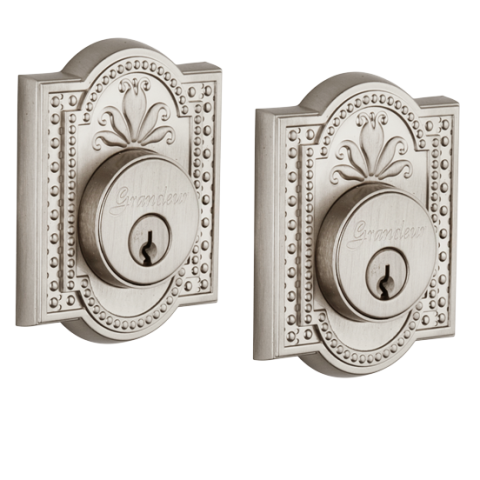 Grandeur Parthenon Double Cylinder Deadbolt Satin Nickel (SN)