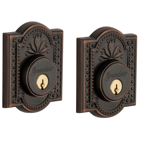 Grandeur Parthenon Double Cylinder Deadbolt Timeless Bronze (TB)