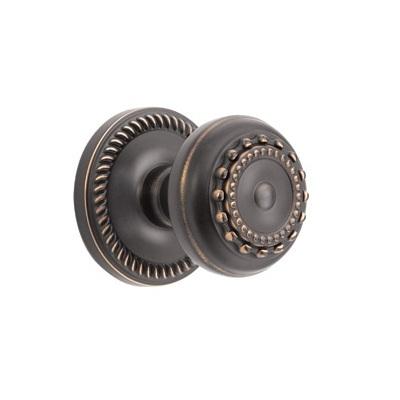 Grandeur Parthenon Knob with Newport Rose Timeless Bronze 