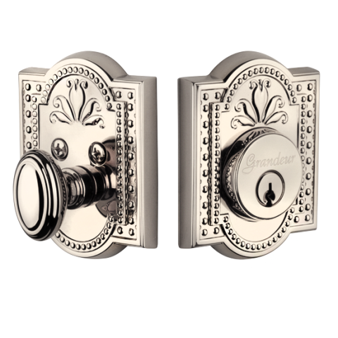 Grandeur Parthenon Single Cylinder Deadbolt Polished Nickel (PN)