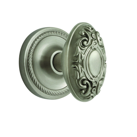 Nostalgic Warehouse Victorian with Rope Rose Satin Nickel