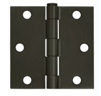 Deltana 3" x 3" Square Corner Residential Steel Hinges S33R