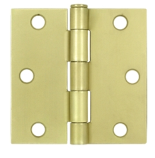 Deltana 3" x 3" Square Corner Residential Steel Hinges S33R