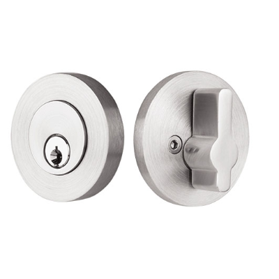 Emtek S50004 Stainless Steel Round Single Cylinder Deadbolt