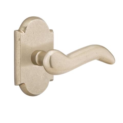 Emtek Cody Door lever with #1 Rose Tumbled White Bronze (TWB)