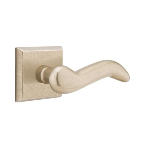 Emtek Cody Door lever with #6 Rose Tumbled White Bronze (TWB)