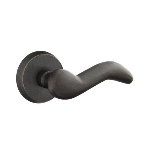 Emtek Cody Door lever with #2 Rose Medium Bronze Patina (MB)