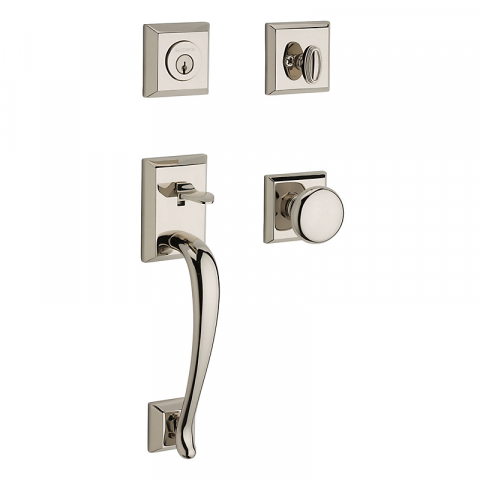 Baldwin Reserve Napa (NAP) Handleset shown in Polished Nickel SCNAPXROUTSR141