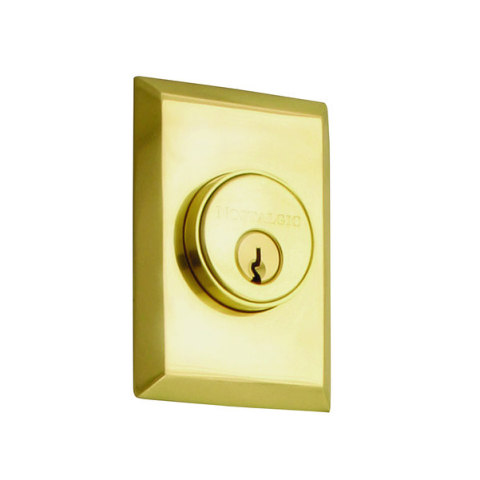 New York Single Cylinder Deadbolt Polished Brass (PB)