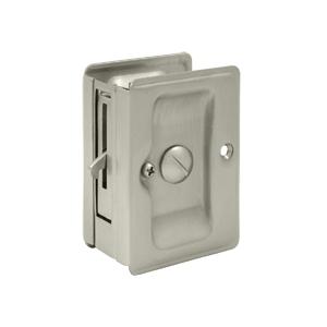 Deltana SDLA325 Heavy Duty Privacy Pocket Door Lock in Satin Nickel (US15)