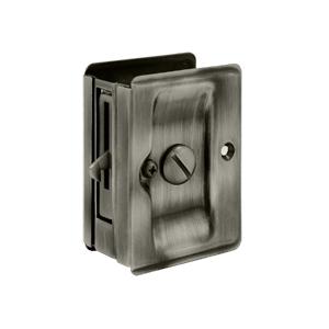 Deltana SDLA325 Heavy Duty Privacy Pocket Door Lock in Antique Nickel (US15A)