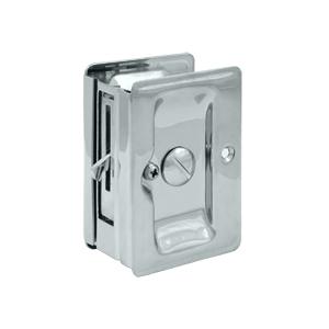 Deltana SDLA325 Heavy Duty Privacy Pocket Door Lock in Polished Chrome (US26)