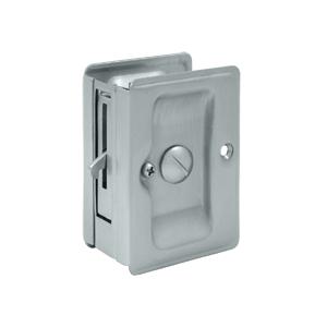 Deltana SDLA325 Heavy Duty Privacy Pocket Door Lock in Satin Chrome (US26D)