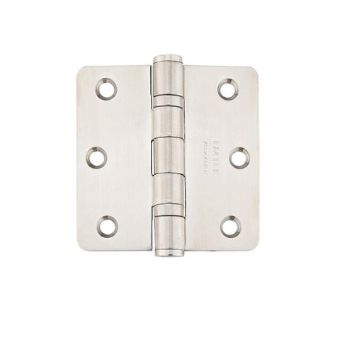 Emtek 3 1/2 x 3 1/2 Stainless Steel Radius Corner Ball Bearing Hinge 9842332D 