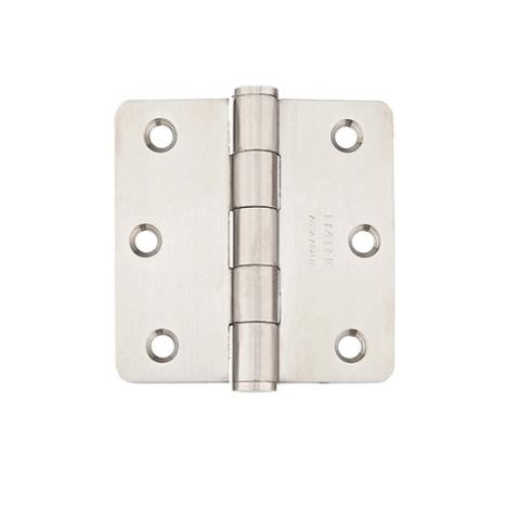 Emtek 3-1/2" x 3-1/2" Stainless Steel Radius Corner Heavy Duty Hinges 9822332D