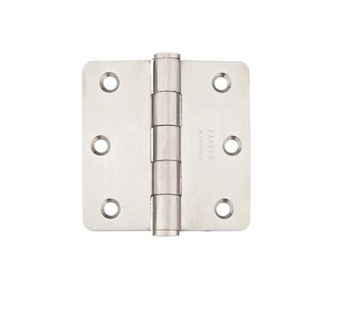 Emtek 3-1/2 x 3-1/2 Stainless Steel Radius Corner Residential Hinges 9812332D