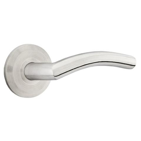 Emtek Dresden Door Lever with Beveled Rose Stainless Steel (SS)