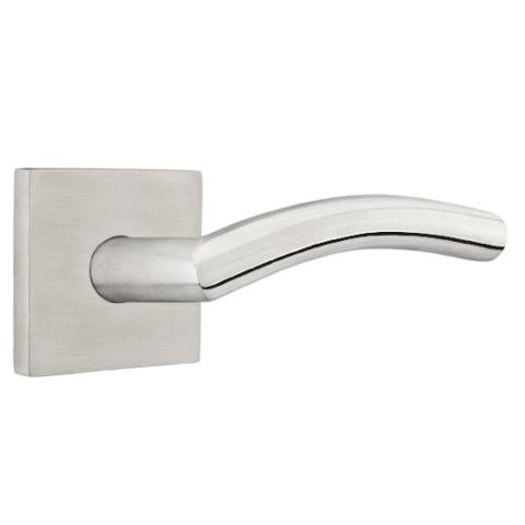 Emtek Dresden Door Lever with Square Rose Stainless Steel (SS)