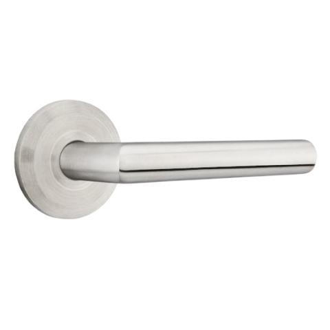 Emtek Stainless Steel Stuttgart Door Lever with Disk Rose Stainless Steel (SS)