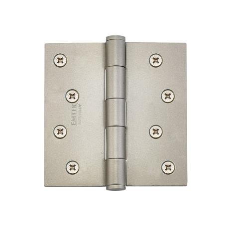 Emtek 91014 4 x 4 Steel residential duty hinge Tumbled White Bronze (TWB)