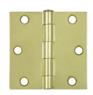 Deltana 3" x 3" Square Corner Residential Steel Hinges S33R