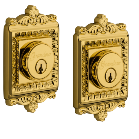 Grandeur Windsor Double Cylinder Deadbolt Lifetime Brass (LB)