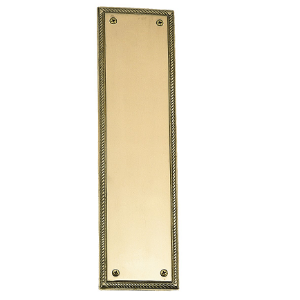 Brass Accents Academy Rope Push Plate