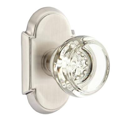 Emtek Georgetown Door Knob with #8 Rose Satin Nickel (US15)