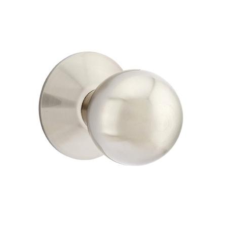 Emtek Orb Knob Door Set with Modern Rose Satin Nickel (US15)