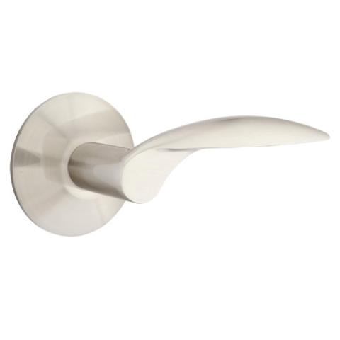 Emtek Mercury Door Lever Set with Modern Rose Satin Nickel (US15)