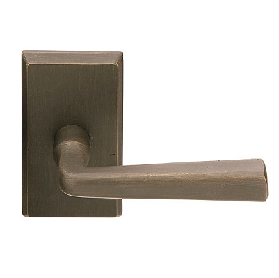 Emtek Cimarron Door lever with #3 rose Medium Bronze (MB)