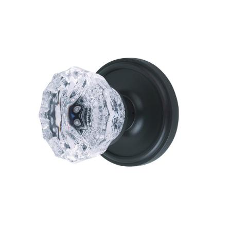 Nostalgic Warehouse Crystal Knob with Classic Rose Oil Rubbed Bronze