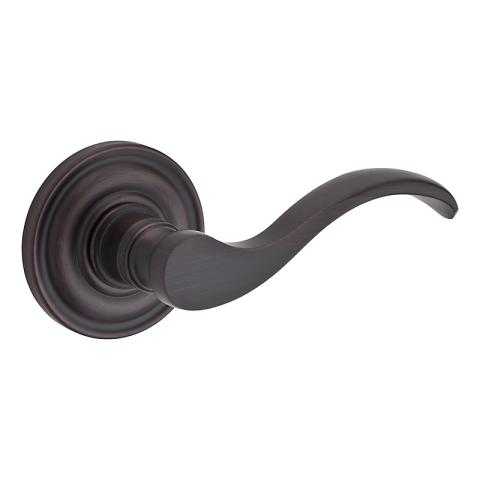 Baldwin Reserve Curve Lever shown with Round Rose (TRR) in Venetian Bronze (112)